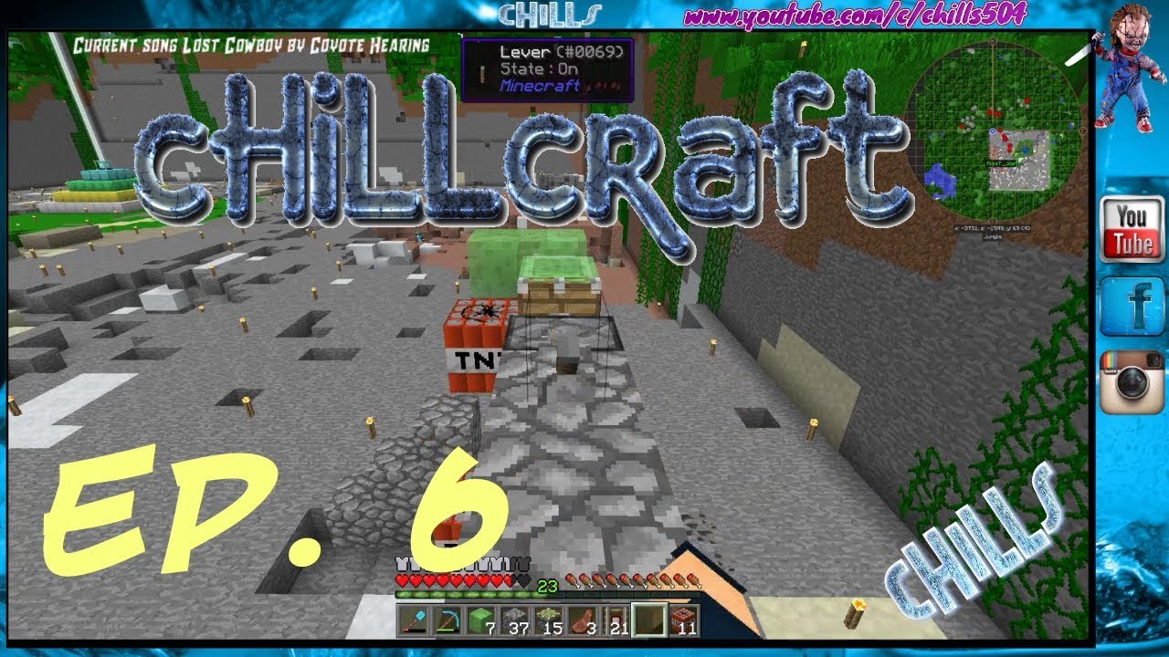 Minecraft cHiLLcraft Patron Server Ep. 6 ♠Trying to Blow stuff up!!♥ ...