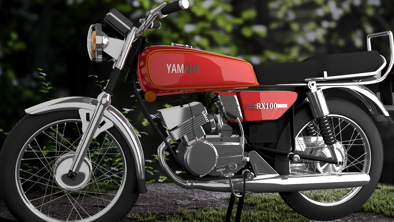 “Yamaha RX100” Motorbike 3D Animation Video - YouTube
