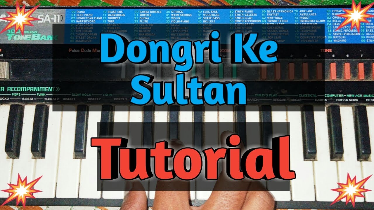 Dongri Ke Sultan Superhit Song Tutorial On Piano