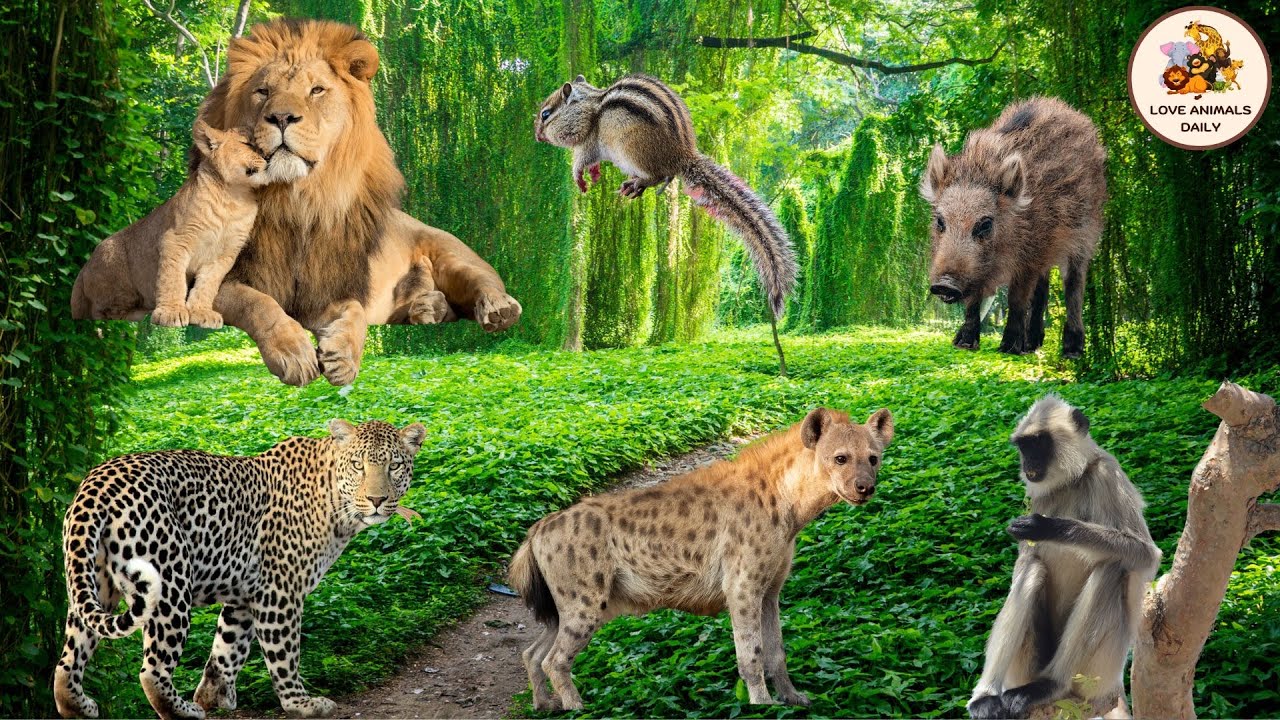 Lovely Animal Sounds In Nature: Buffalo, Lion, Leopard, Fox, Mouse ...
