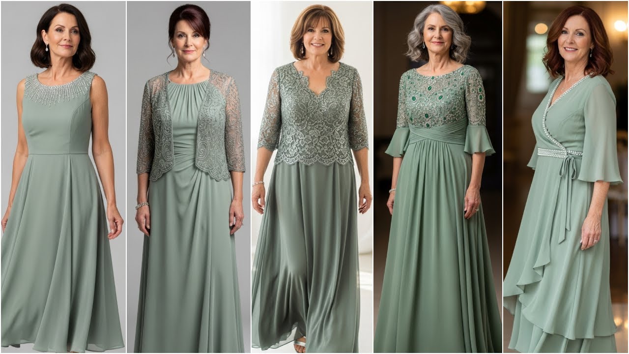 sage green dress for older women Andie Dress in Sage main image 1
