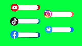 GREEN SCREEN SOCIAL MEDIA ANIMATION | SOCIAL MEDIA LOGO #SOCIALMEDIAANIMATION