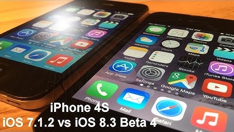 iOS 8.3 Beta 4 vs iOS 7.1.2 iPhone on 4S