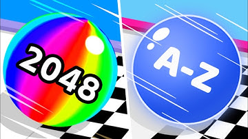 Ball Run 2048 vs A-Z Run - All Levels Gameplay Walkthrough Android,iOS