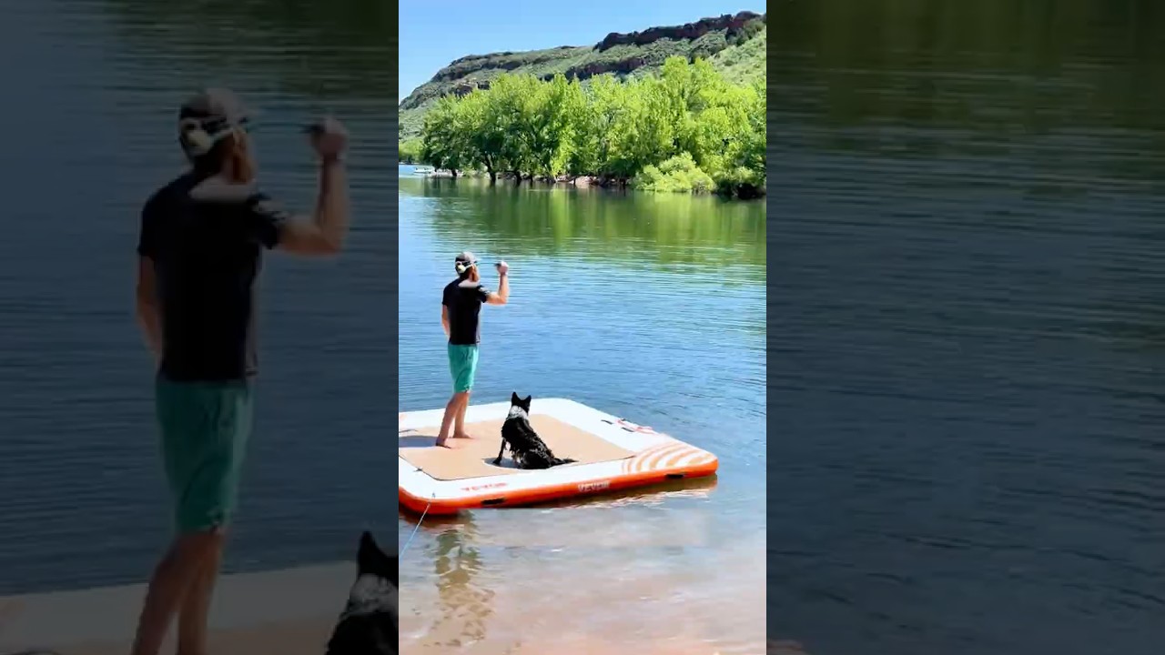 We Floated a Backyard Party! | VEVOR Inflatable Dock Review