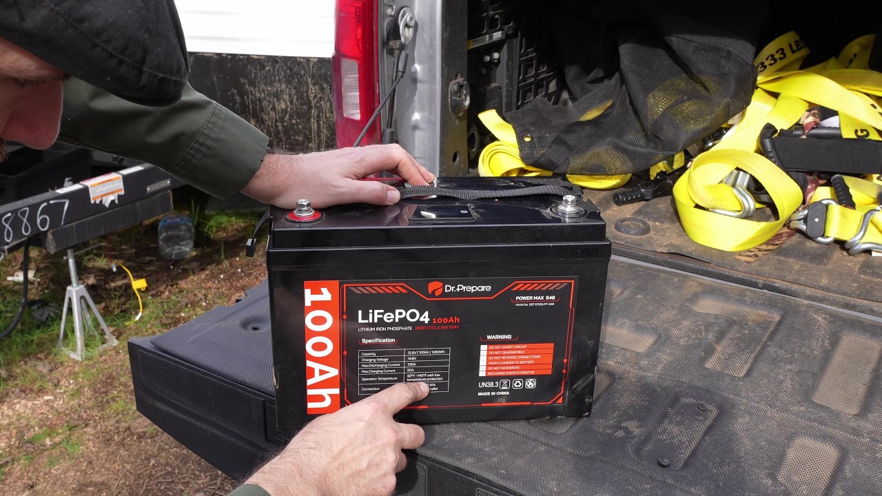 Аккумулятор DR.PREPARE 12 В 100 Ач LiFePO4 с монитором