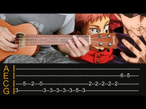 Jujutsu Kaisen Op1 Kaikai Kitan No Ukulele With Tabs Youtube Jujutsu Kaisen Op1 Kaikai Kitan No Ukulele With Tabs Youtube