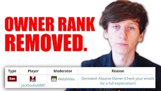 I was demoted from my own Minecraft server :(