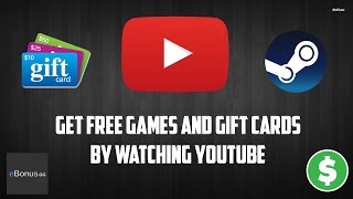 Get free Steam games and Gift cards by watching YouTube videos!!! | eBonus.gg (Working 2018) screenshot 5