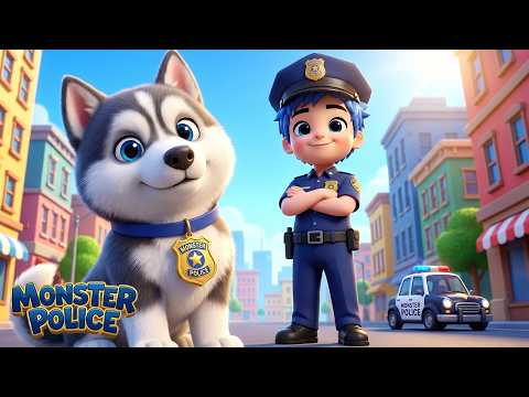 Bingo the Police Dog 🐶👮‍♂️ | Nursery Rhymes & Kids Songs | Monster Police