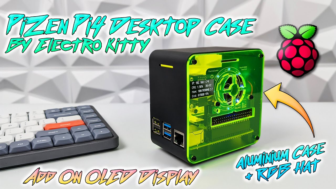 The Electro Kitty PiZen Is An Aluminum Desktop Tower Case For The