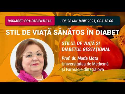 Prof. Dr. Maria Moța: "Diabetul gestațional este diagnosticat după săptămâna 24-28 de sarcină"