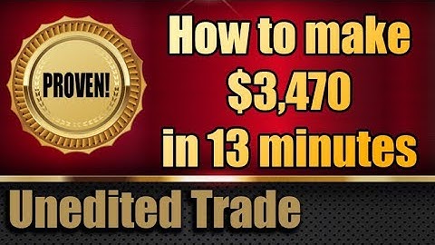 News Trading - $3,470 in 13 min. using only Trailing Stop Loss (Whole unedited trade)