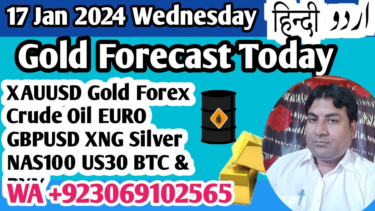 Gold Forecast Today Hindi 17Jan2024 | XAUUSD Forex Analysis Urdu Crude ...