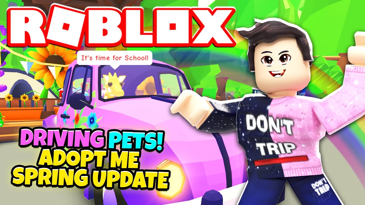 DRIVING PETS! Brand New SPRING UPDATE in Adopt Me! NEW ...