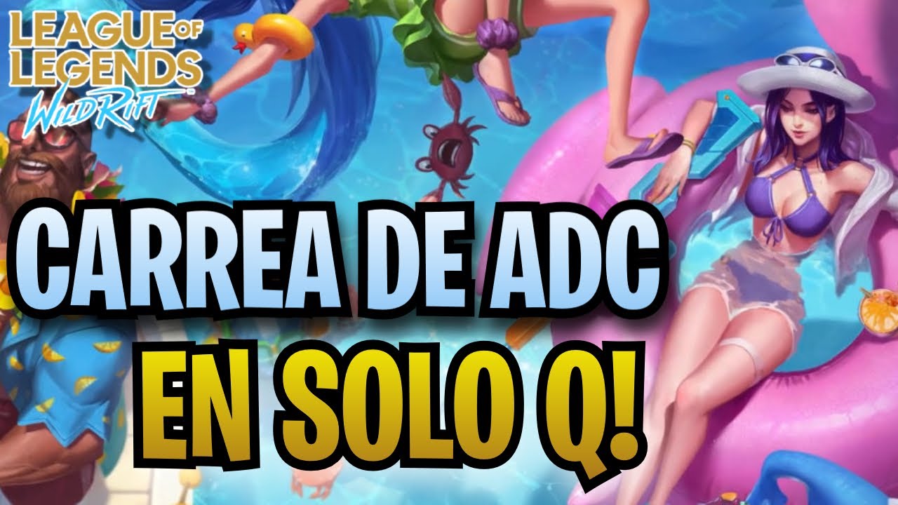 ¡CARREA DE ADC / TIRADOR EN SOLO Q! - CAITLYN GUÍA EN WILD RIFT