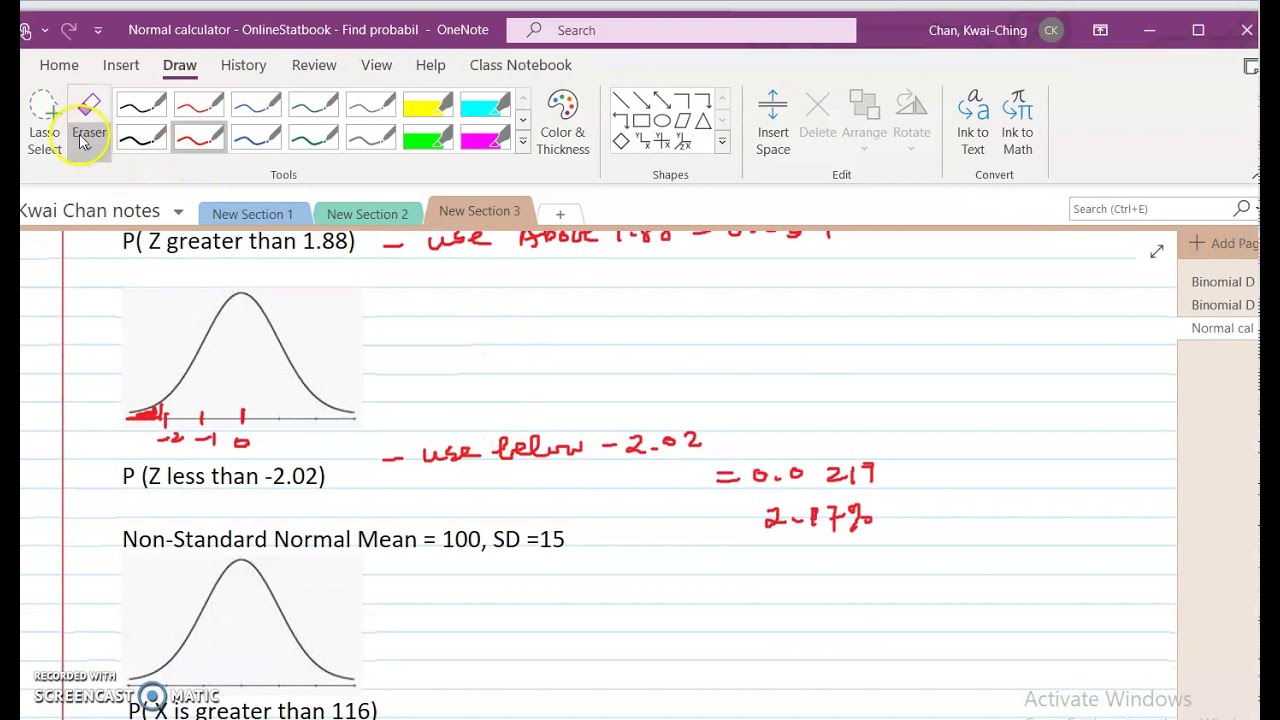 OnlineStatbook Normal calculator YouTube