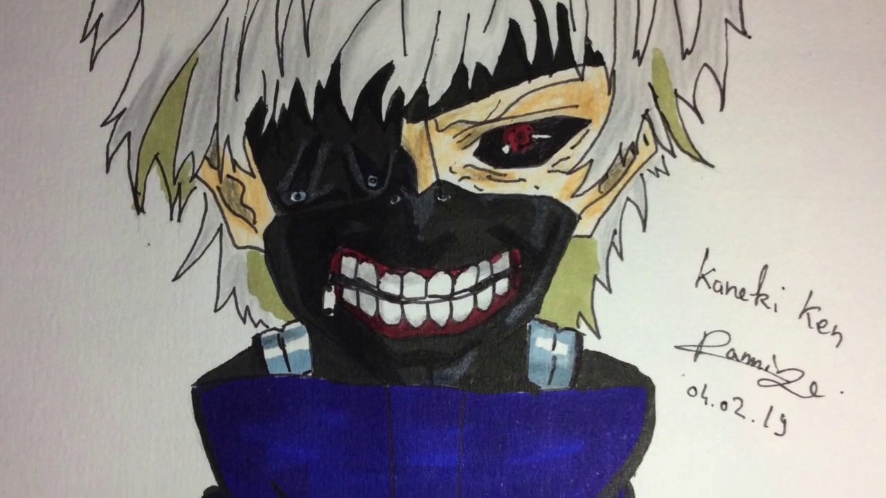 Speed drawing Kaneki Ken ( Tokyo Ghoul ) YouTube