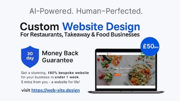 Restaurant Web Design | AI-Powered Food, Takeaway, Cafe Website Development | Food Websites £50/Mo