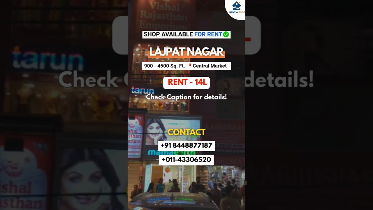 Commercial Building Available FOR RENT in  Lajpat Nagar (Separate Floors also available) 