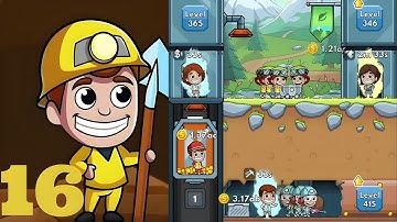 idle Miner tycoon walkthrough part 16 #android#miner#mineral#gold#gaming#digger#diamond#minerar