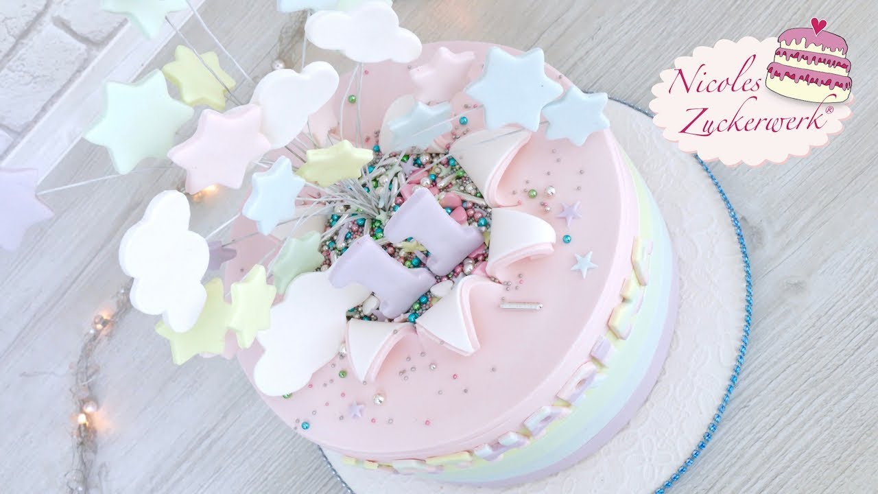 Explosionstorte I Star Burst Cake I Motivtorte zum Geburtstag I Nicoles Zuckerwerk
