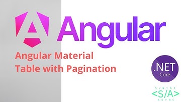 Angular Material Table with Pagination | Fetch Data from .NET API