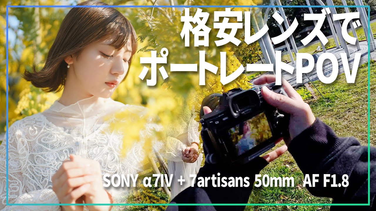 格安レンズでミモザポートレートPOV 【 SONY α7IV ＋ 7artisans AF 