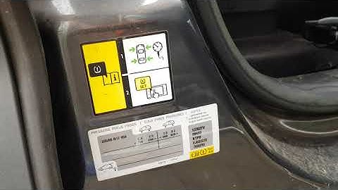 Citroen C4 picasso tyre pressure warning reset