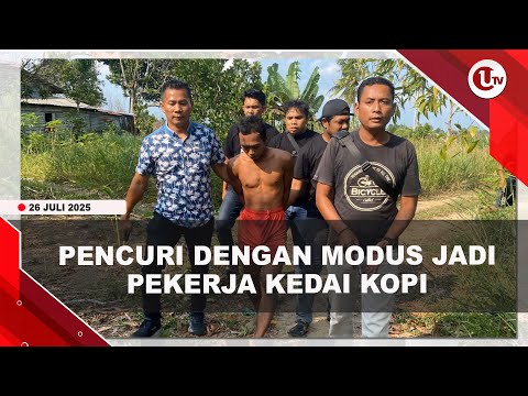 RESIDIVIS PENCURIAN DIRINGKUS, MODUS JADI PEKERJA KEDAI KOPI | U-NEWS