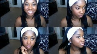 Natural Glam makeup for black women