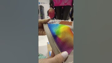 #formnext2022 #3dprinting acrylic on fabric with an industrial #3dprinter !!