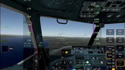 Basic Airliner ILS Approach And Landing