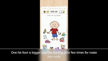 Brain Test Level 159 cheer him up please