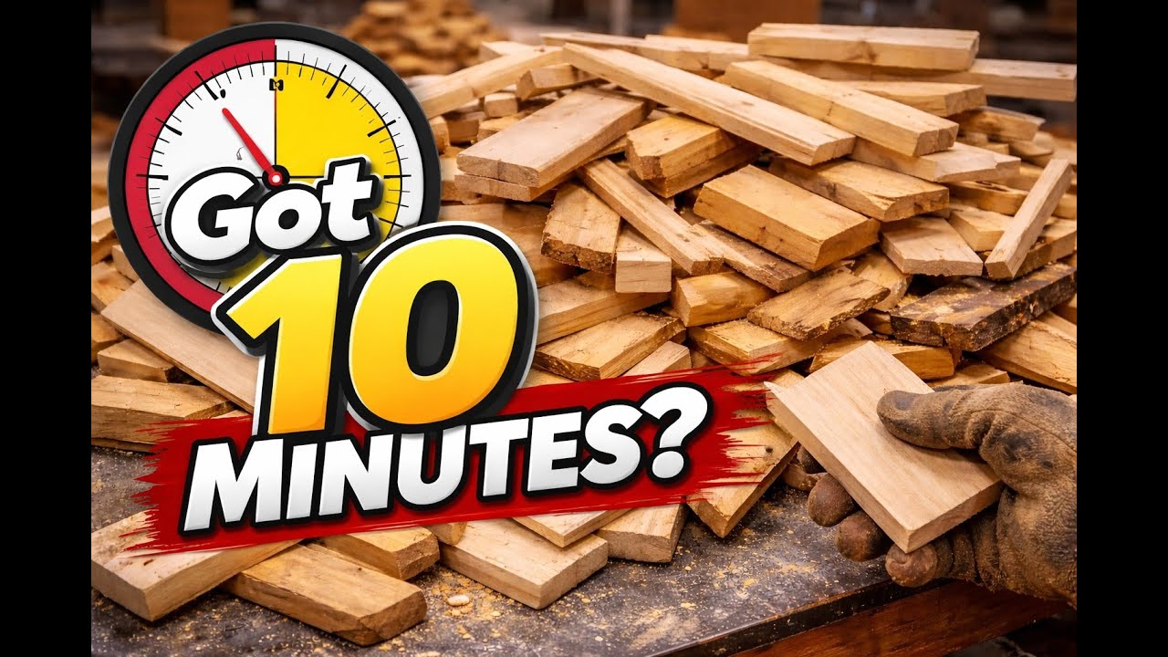 Make This 10 Minute Scrap Woodworking Project Today