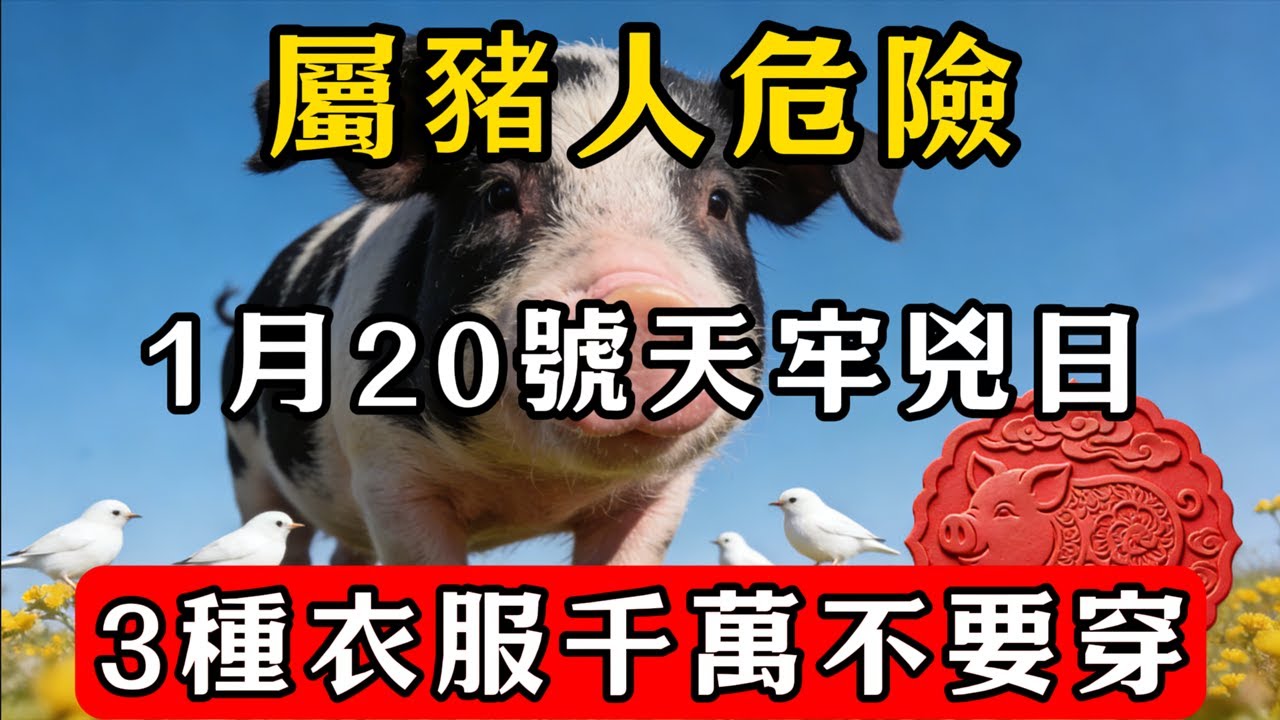 生肖豬必看！明天2026年1月20號，這3個顏色的衣服千萬不要穿，否則災禍不斷，全家不得安寧！