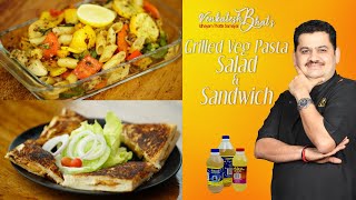 Venkatesh Bhat makes Grilled Veg Pasta Salad and Sandwich | Recipe in Tamil | Pasta salad | sandwich