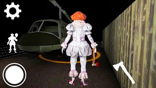 Escaping As Pennywise “The Dancing Clown” In Granny Chapter 2 Helicopter Escape On Extreme Mode! screenshot 5