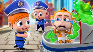 Police Officer Taking Care of a Baby Song | Diaper Change Song👶 More Nursery Rhymes & Toddler Songs