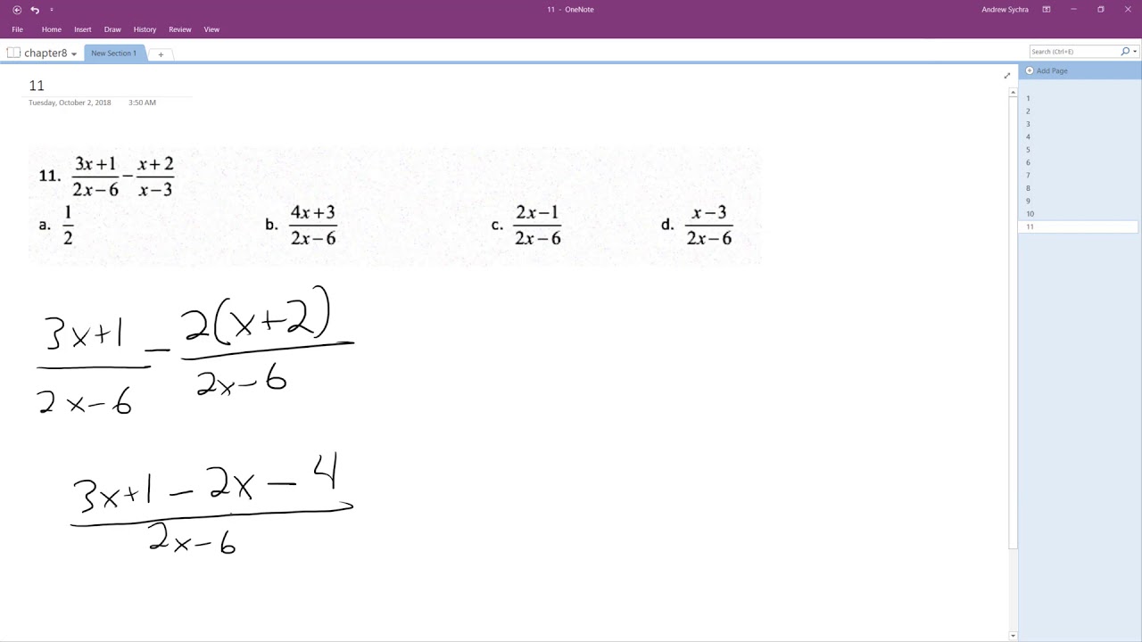  3x 1 2x 6 x 2 x 3 Simplify Completely YouTube