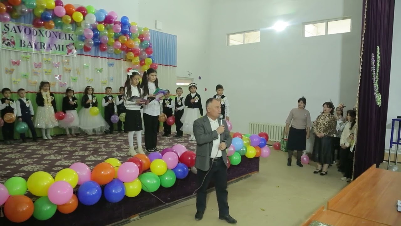 61 MAKTAB 1 V sinf SAVODXONLIK BAYRAMI 2024 yil