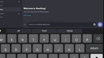 HOW TO MAKE A  “HIDDEN MESSAGE” ON DISCORD!