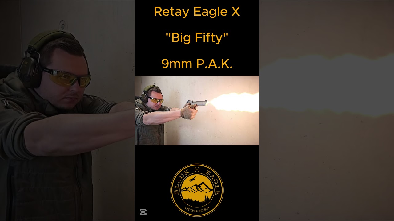 Retay Eagle X (Big Fifty) 9mm P.A.K. Mündungsfeuer / Muzzlefire