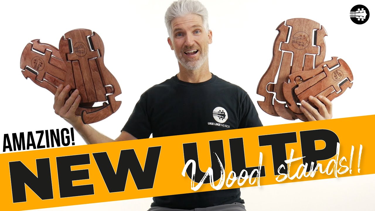 NEW Ukelikethepros Premium Wood K-Stands for Ukuleles!