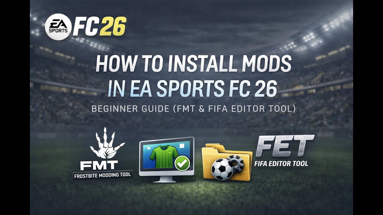 How to Install Mods in EA Sports FC 26 | Beginner Guide (FMT & FIFA Editor Tool)