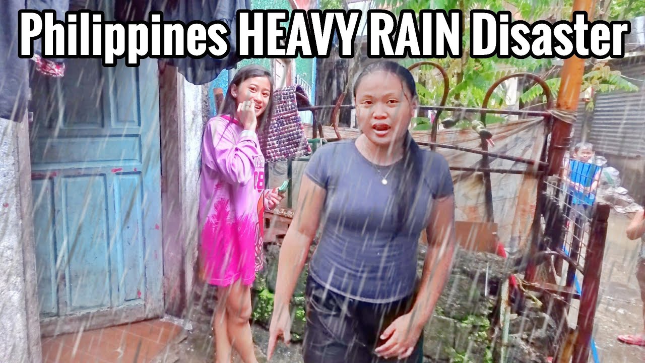 POWERFUL HEAVY RAIN DISARTER | BAD WEATHER WALK in Payatas Neighborhoods Philippines [4K HDR] 🇵🇭