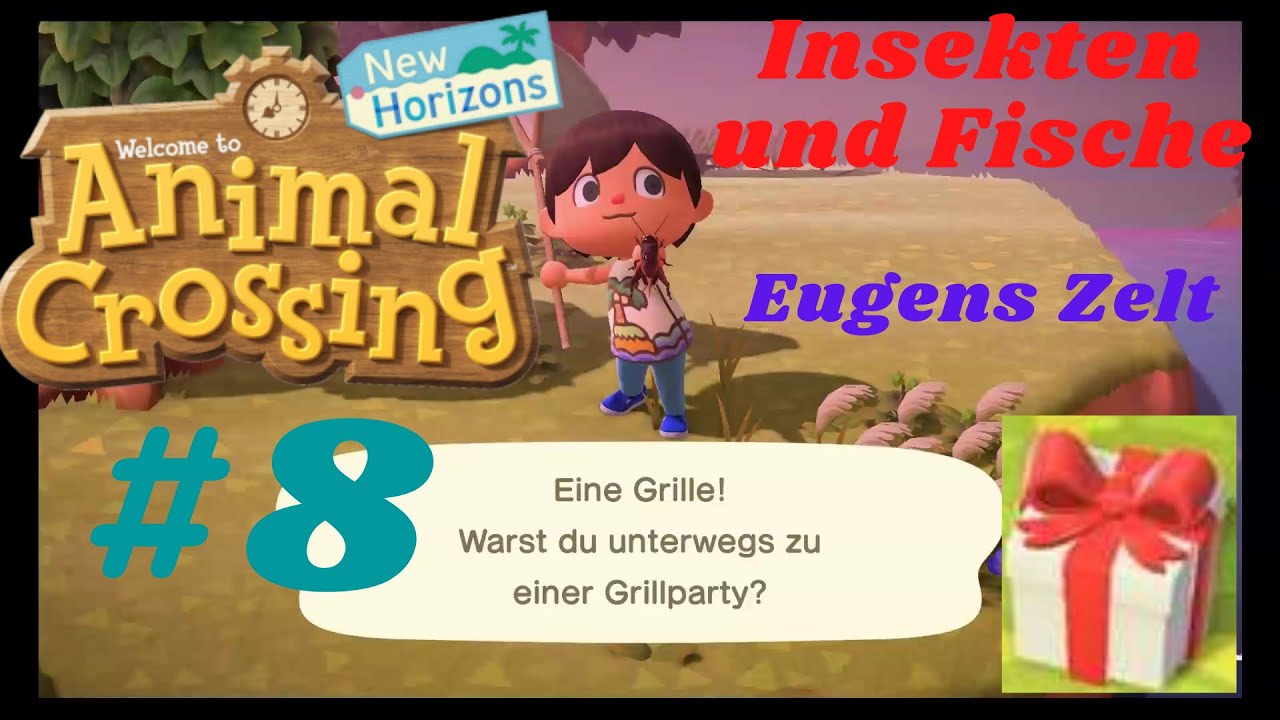 Animal Crossing New Horizons Zelt Umstellen Eugens Zelt und Farmingfolge + Geschenke /// Animal Crossing New