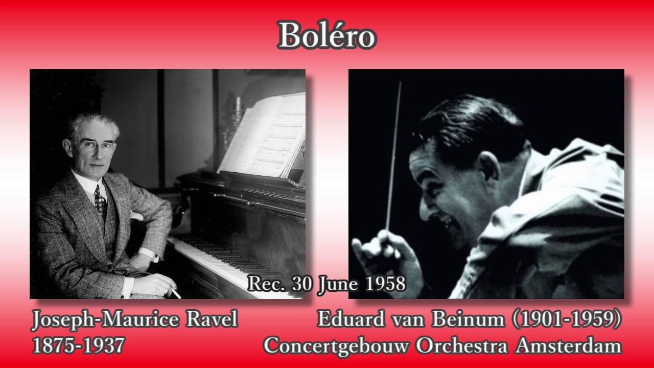 Ravel: Boléro, Beinum & COA (1958) ラヴェル ボレロ ベイヌム - YouTube