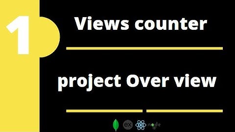 build site visits counter with node express server for beginners #1 project overview