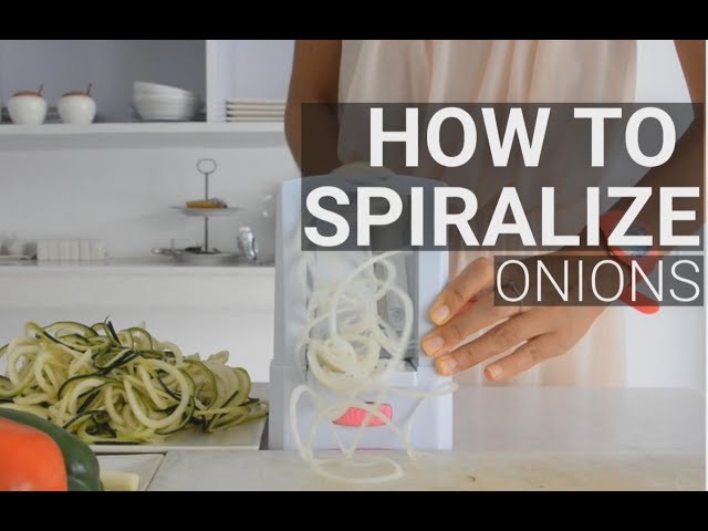 SPIRALIZER HACK 👉🏼 how to quickly thin-slice an onion, perfectly! 🧅⁣ ⁣  use thin slices for pickling, stir fries, garnishes, in salads,  caramelizing, in, By Inspiralized